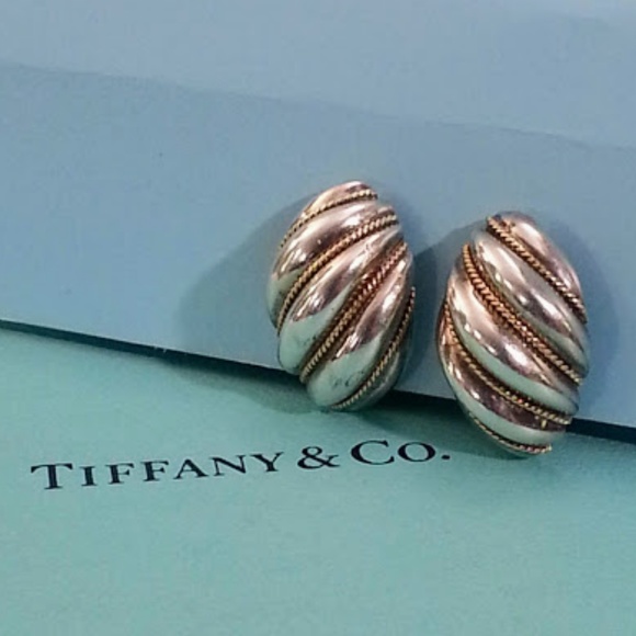 Tiffany & Co. Jewelry - Tiffany & Co shrimp earrings 18KT gold/925